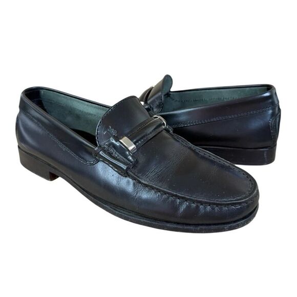 Tod’s Black Leather Bit Loafers Size 6.5 | Classic Italian Slip-On Shoes - Picture 1 of 13